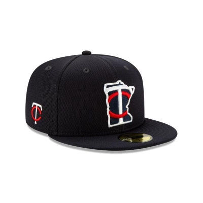 Minnesota Twins Gorra | New Era MLB Batting Practice 59fifty Fitted Cap Mexico - Azules